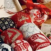 3 рождественских мяча: вязание на новый год