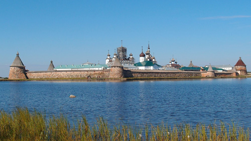 Соловецкий монастырь , вид с моря